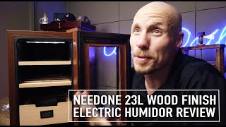 NeedOne 23L Woodgrain Electric Humidor Review [upl. by Enriqueta]