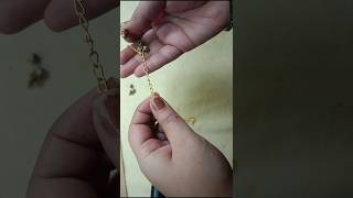 Diy anklet😱😱 song youtubeshorts diy anklets jewellerymaking CrafterNishidixit [upl. by Ribble]