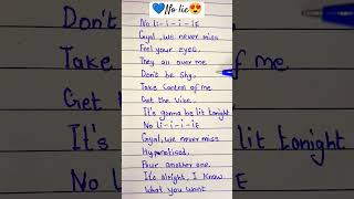 No lie 💙💙 Dua lipa sean paul lyrics music musica song love newpop nolie dualipa seanpaul [upl. by Jaddan]