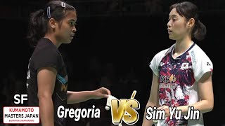 Gregoria Mariska Tunjung vs Sim Yu Jin  SF Kumamoto Masters 2024 [upl. by Tatiania45]