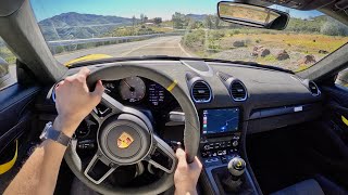 2023 Porsche 718 Cayman GT4 RS  POV Driving Impressions [upl. by Aillil546]