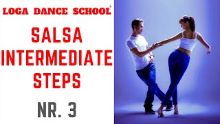 Learn Salsa Dance Intermediate Steps 3 at Loga Dance School [upl. by Monahan49]