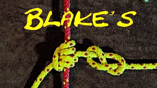 Blakes Hitch  Friction Hitch  How to Tie the Blakes Hitch [upl. by Elleunamme]