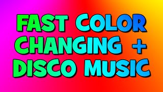 NEON Changing Color  Dance MUSIC  Flashing FLUO Lights  Colorful Lights  Fast colour changing [upl. by Neelrahs]