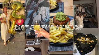 21st birthday vlog prep haircakeballoons Spa dayLunch and gift shopping [upl. by Dugald545]