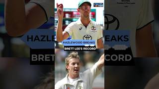 Hazlewood Breaks Brett Lees Record To Become Australias Most Successful Pacer In Tests vs India [upl. by Hogle]