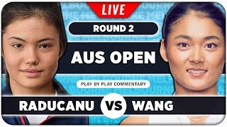 RADUCANU vs WANG • Australian Open 2024 • LIVE Tennis PlaybyPlay Stream [upl. by Kaye944]