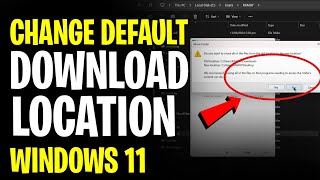 How to Change Download Location in Windows 11  Change Default Download Location Windows 11 2024 [upl. by Lien]