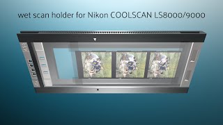 NIKON Coolscan LS8000 LS9000 wet scan holder 10 [upl. by Mill]