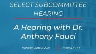 A Hearing with Dr Anthony Fauci [upl. by Iram]