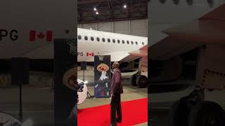 VINCE CARTERS REACTION TO THE VC x AC PLANE vincecarter aircanada raptors [upl. by Caldwell468]