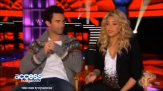 The Voice Season 4  Coaches Chemistry  Who has the biggest crush on Shakira [upl. by Noillid651]