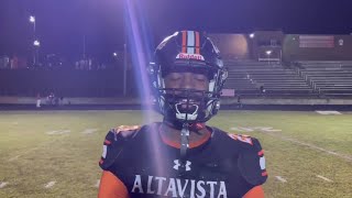 Altavista’s Ladainian Stone talks about the win over Gretna [upl. by Douglas]