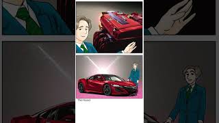 Cars In Cartoons  Honda PT2 shorts [upl. by Halliday]