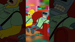 Homer and Bender look a little similar 🤖 thesimpsons shorts [upl. by Datha34]