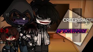 fnaf   CREEPYPASTA reacts to AFTON FAMILY  24 [upl. by Nerraw]