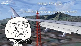 PMDG 737 Diversion Tutorial  Real 737 Pilot Tutorial [upl. by Kaasi945]