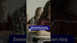 De zomervakantie begint dit schooljaar een dag later dan verwacht [upl. by Airdnna]