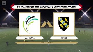 RYGBI BYW Coleg y Cymoedd v Coleg Sir Gar  Rygbi Pawb  S4C [upl. by Dorehs]