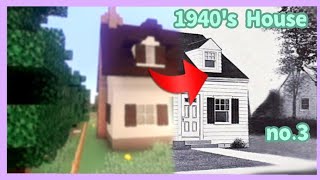 Minecraft 1940s House Build Timelapse no3 [upl. by Auhsaj]