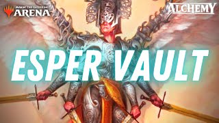 NEW ESPER ANGEL VAULT CONTROL is a RANKING MACHINE MTG Arena New Capenna Alchemy  Standard Deck [upl. by Eade]