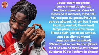 Tiakola ft Ninho  Enfant du ghetto Paroleslyrics [upl. by Rainger]