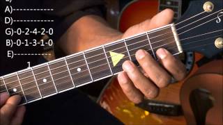 Van Morrison Brown Eyed Girl Style Moving 3rds On Acoustic Guitar Lesson EricBlackmonGuitar [upl. by Haim]