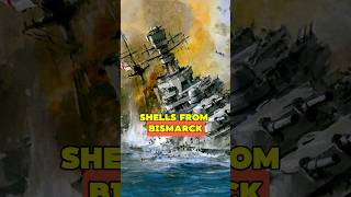 How Bismarck Destroyed the Royal Navys Flagship in 3 Minutes ww2 history shorts [upl. by Akeihsal]