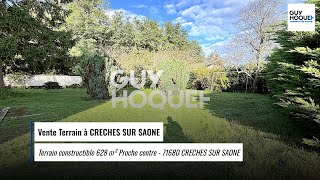 Vente Terrain à CRECHES SUR SAONE  65000 € [upl. by Nol836]