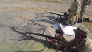 Pak Army  Light Machine Gun LMG MG1A3 Rapid fire [upl. by Hosfmann781]