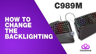 How to Change the Backlighting on the C989M Keyboard [upl. by Mountford]