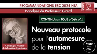 Nouveau protocole pour lautomesure esc2024 hypertension cardiologie live [upl. by Shaeffer]