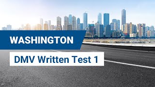 2024 Washington DMV Written Test 1 [upl. by Nodyarb]