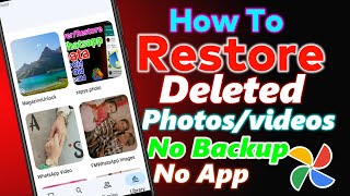 How To Restore DELETED Photos And Videos In 2022  Recover Permanently DELETED Photos Videos In 2022 [upl. by Gone]