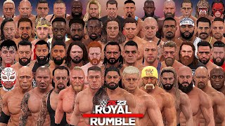 100 Man Royal Rumble Match  WWE 2K23 [upl. by Leifeste]