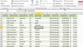 Excel 2010 Table Formatting [upl. by Aguie369]