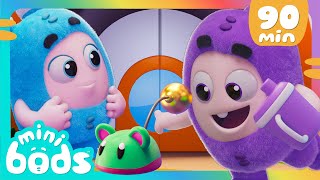 Jeffs Messy Guest  Minibods  Mini Oddbods  Baby Oddbods  Funny Cartoons For Kids [upl. by Pollard]