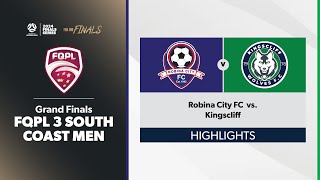 FQPL 3 South Coast Men Grand Finals  Robina City FC vs Kingscliff Highlights [upl. by Joye]