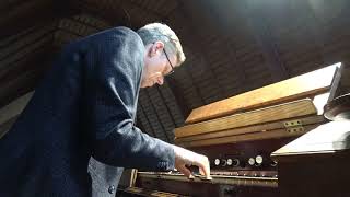 Basse et dessus de trompette improvisée  Gijsbert Kok orgel OudKatholieke kerk Schoonhoven [upl. by Nirol]