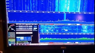 Yaesu FT450  panadapter  HDSDR [upl. by Veronique]