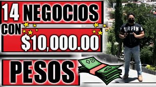 14 NEGOCIOS CON 10 MIL PESOS [upl. by Duong]