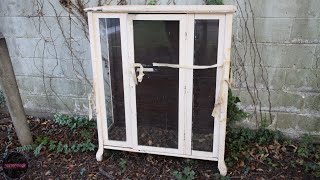 Junk to Jewel  Trashed Antique Display Cabinet Restoration [upl. by Airekal]