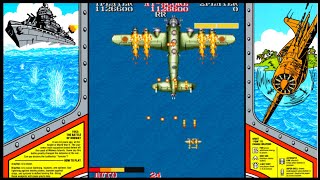 1943 The Battle Of Midway  Arcade Complete Playthrough 128【Longplays Land】 [upl. by Elaynad]