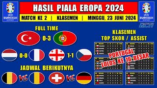 Hasil Piala Eropa 2024 Tadi Malam  TURKI vs PORTUGAL  Klasemen EURO 2024 [upl. by Vetter]