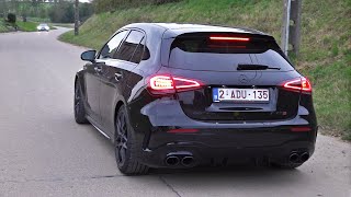 MercedesAMG A45S with Decat Milltek Sport Exhaust amp OPF Delete Launch Control amp POPS amp BANGS [upl. by Halilak]