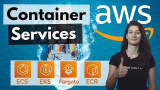 Containers on AWS Overview ECS  EKS  Fargate  ECR [upl. by Ert]