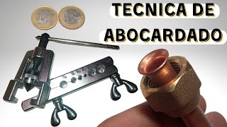 ⭐ COMO ABOCARDAR ⭐🔧AVELLANAR O ABOCINAR TUBERÍA DE COBRE PARA AIRE ACONDICIONADO 🔧 [upl. by Annaoy]