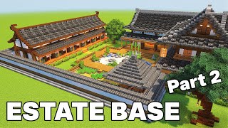 Japanese Estate Base  Minecraft Tutorial Part 2 [upl. by Nairim]