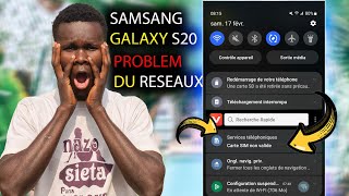 Carte SIM non valide ou Erreur de carte SIM  Problème de réseau sur un téléphone Samsung S20 5G [upl. by Bosch]