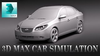 Create Car Simulation in 3D Max 2016 using Madcar  كيفية عمل محاكاة سيارة [upl. by Arsi]